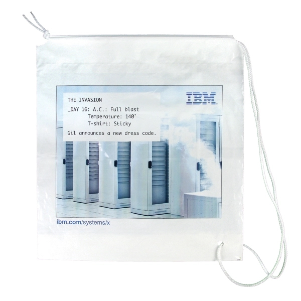 Over the shoulder style drawstring bag with 3" bottom gusset.... from ASI 92480 Uniflex / U F