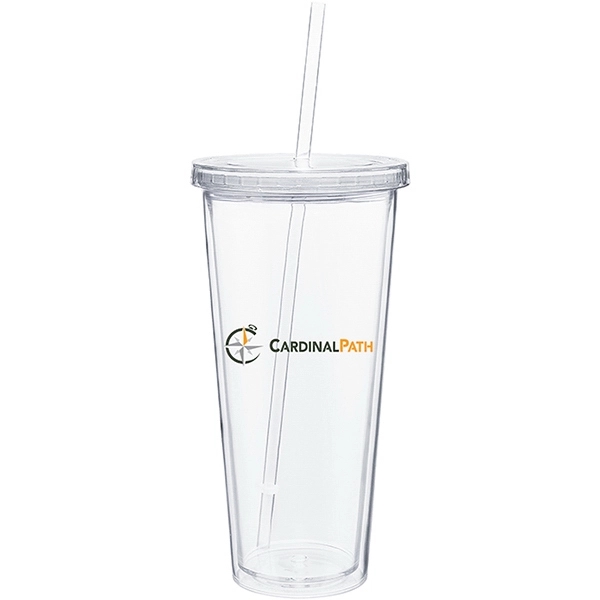 20 oz double wall acrylic tumbler with threaded lid and matching... from ASI 51197 ETS Express, LLC