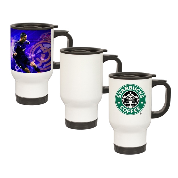 This high-demand 14 oz Stainless Steel Travel Mug is perfect for... from ASI 77988 Photo USA Corp