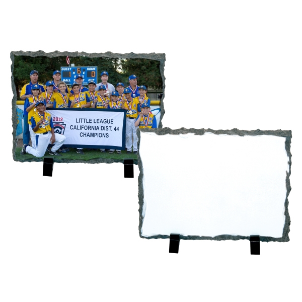 Medium rectangle sublimation photo slate, 7.2" x 5.85".... from ASI 77988 Photo USA Corp / Photo USA