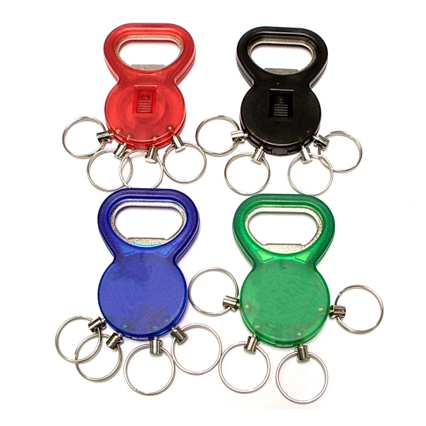 Bottle opener with key chain... from ASI 74585 Nu Promo International / Nu Promo Line