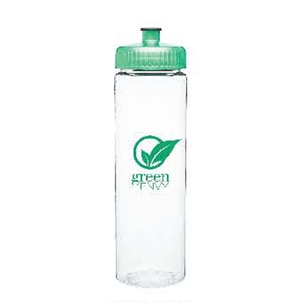 25 oz single wall (BPA free) PET bottle with threaded push/pull... from ASI 51197 ETS Express, LLC
