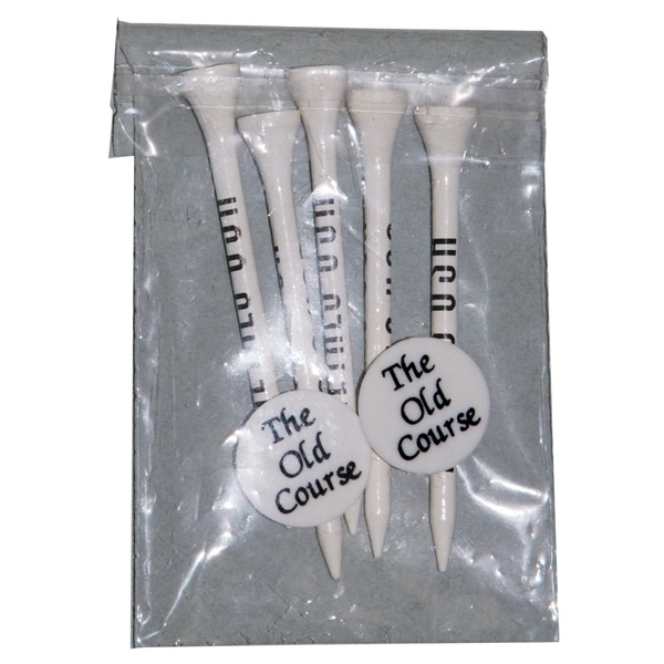 Poly Bag Pack with five 3 1/4" "tiger" golf tees and... from ASI 63500 Jomar Industries Inc / The Tee Line