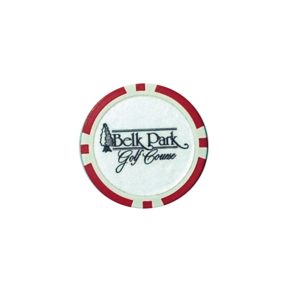 Full color two sided poker chip.... from ASI 63500 Jomar Industries Inc / The Tee Line