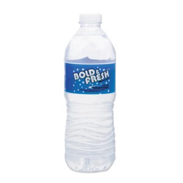16.9 oz. water bottle with natural spring water and a customizable... from ASI 71685 Midnite Snax®