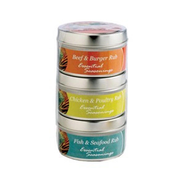 Set of three spice rubs including beef and burger, chicken and... from ASI 71685 Midnite Snax®