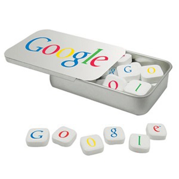 Customizable slide tin that measures 2.75" x 1.625" x .5" and... from ASI 71685 Midnite Snax®