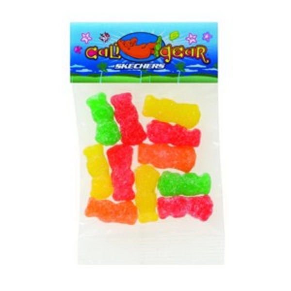 Customizable clear header bag filled with Sour Patch Kids® candies, 1... from ASI 71685 Midnite Snax®