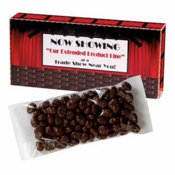 Movie theatre box filled with chocolate covered peanuts... from ASI 71685 Midnite Snax®