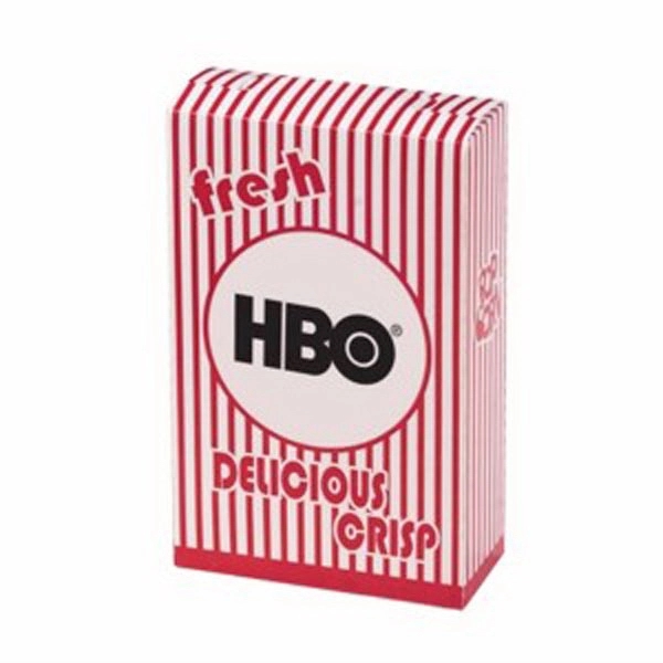 Empty popcorn box with a closed top and red/white stripes... from ASI 71685 Midnite Snax®