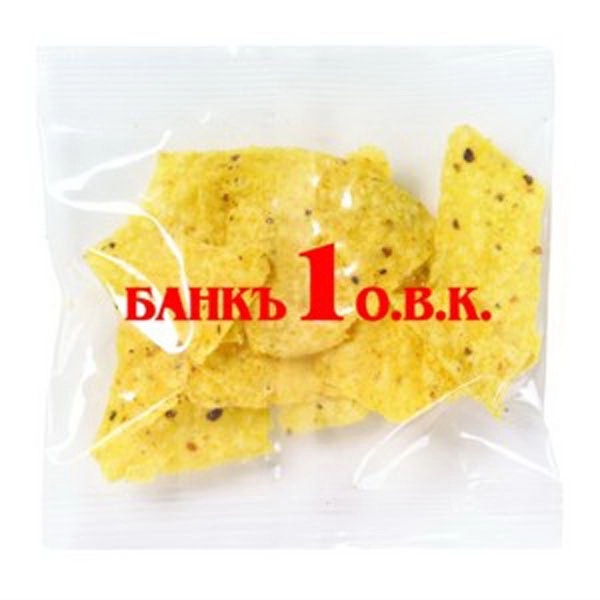 Clear cellophane bag filled with tortilla chips... from ASI 71685 Midnite Snax®