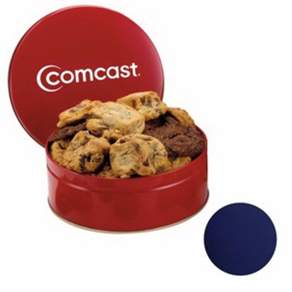 Medium sized snack tin filled with 12 gourmet cookies... from ASI 71685 Midnite Snax®