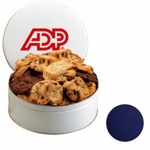 Large snack tin filled with 16 gourmet cookies... from ASI 71685 Midnite Snax®