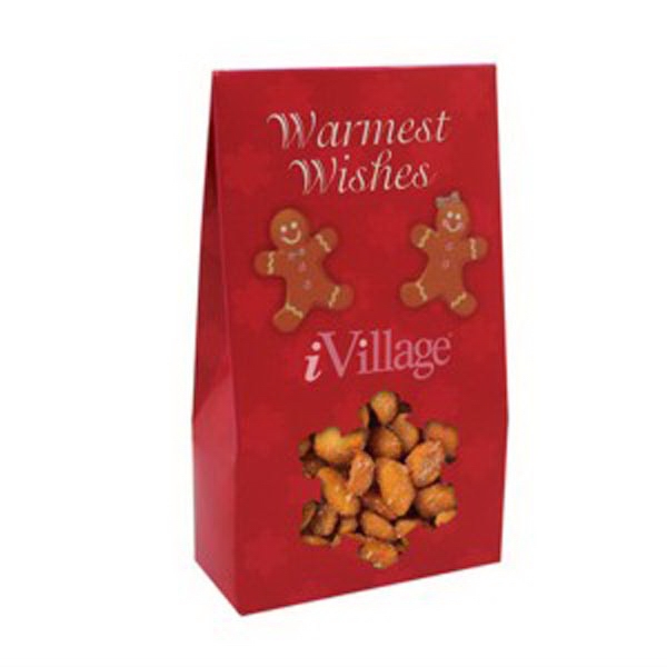 Honey roasted peanuts in small gable style window box.... from ASI 71685 Midnite Snax® / Midnite Snax 