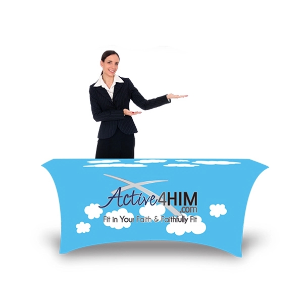 Dye Sub Spandex Tablecloth... from ASI 30442 Above & Beyond Advertising Products / PromoAdLine