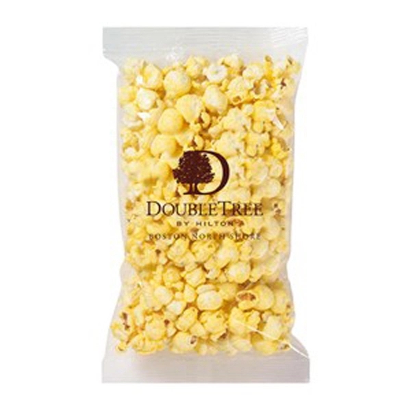 Clear cellophane bag with 1 oz. of buttered popcorn... from ASI 71685 Midnite Snax®