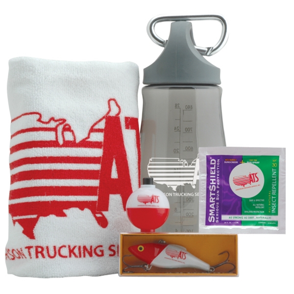 Go Fishing, Rattlin' Rapala - Fishing kit with bobber, towel, sunscreen,... from ASI 38120 Ball Pro / Diversified Quality Kitchenware / Ball Pro/Golf Plus