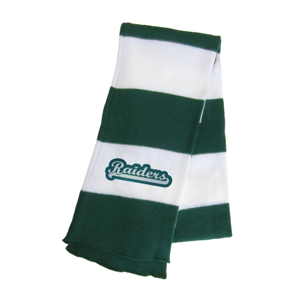 This 7-1/4" x 69" rugby knit scarf is 100% acrylic with... from ASI 92980 WOV-IN® / Universal Strap/Wov-In Line