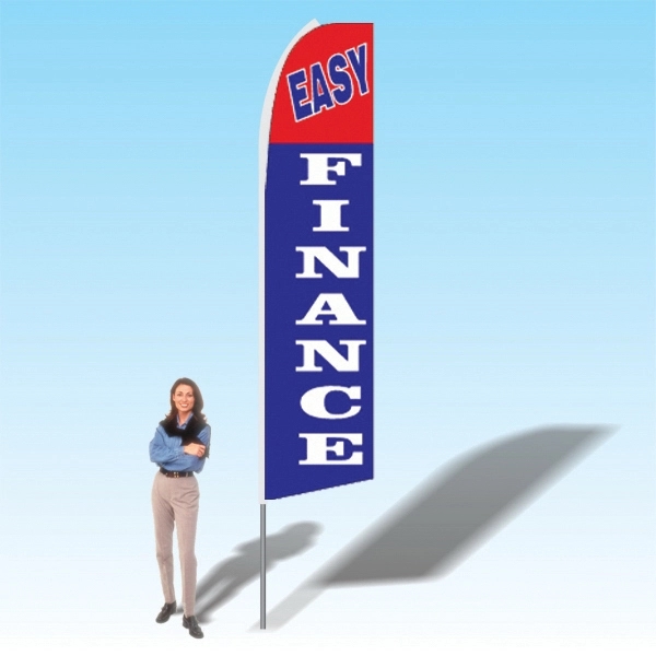 Advertising banner flag package with 15 foot pole, printed flag and... from ASI 30442 Above & Beyond Advertising Products / PromoAdLine