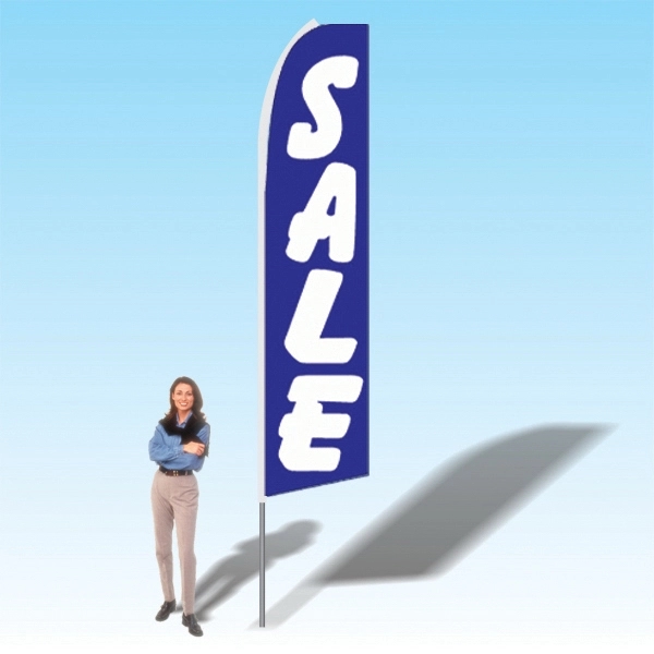 Advertising banner flag package with 15 foot pole, printed flag and... from ASI 30442 Above & Beyond Advertising Products / PromoAdLine