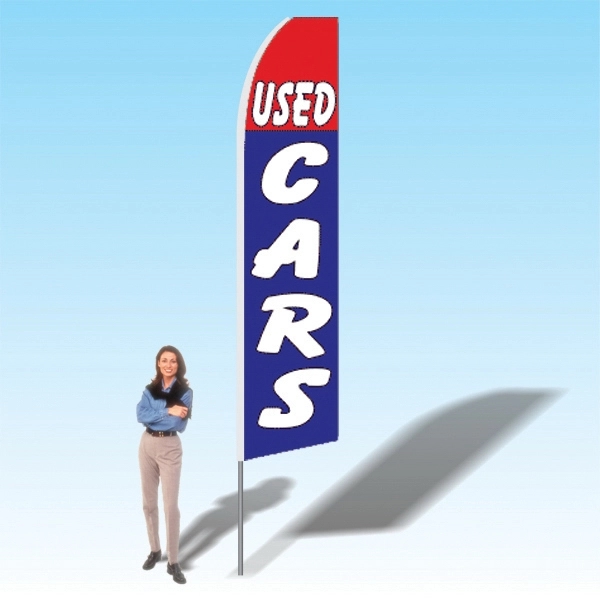 Advertising banner flag package with 15 foot pole, printed flag and... from ASI 30442 Above & Beyond Advertising Products / PromoAdLine
