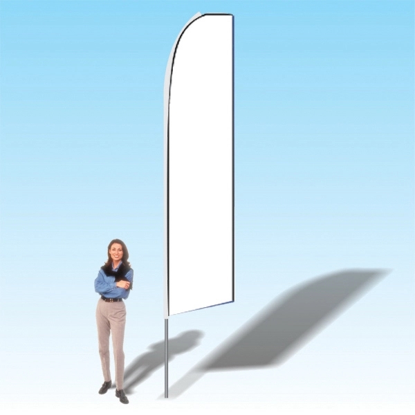 Advertising banner flag package with 15 foot pole, white flag and... from ASI 30442 Above & Beyond Advertising Products / PromoAdLine
