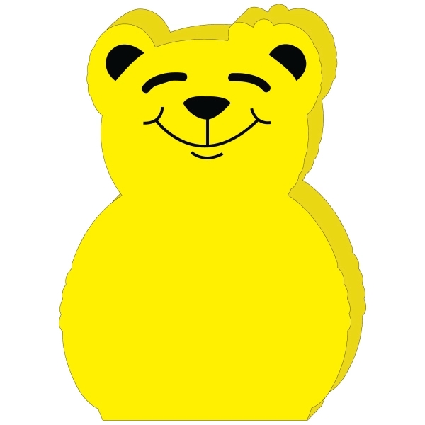 Foam teddy bear waver mitt, 15.75" x 11.5" with a slit... from ASI 54886 Foamworx / FoamWorx