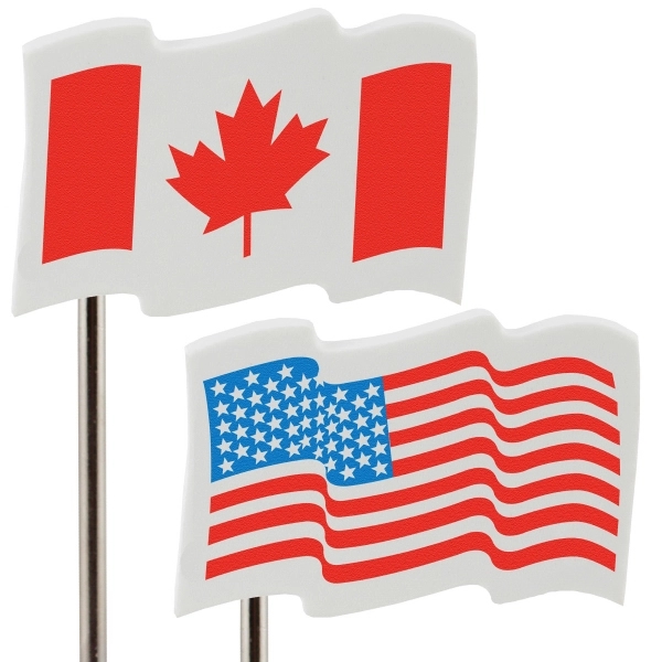 Flag antenna topper that can be used for pens and pencils... from ASI 54886 Foamworx / FoamWorx