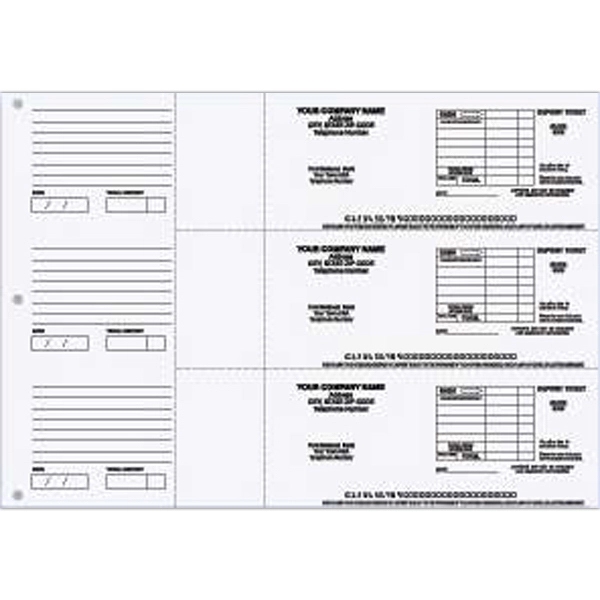 3-Ring payroll deposit tickets. 3" x 7 1/4", 300 deposit tickets/100... from ASI 52493 Ennis Inc
