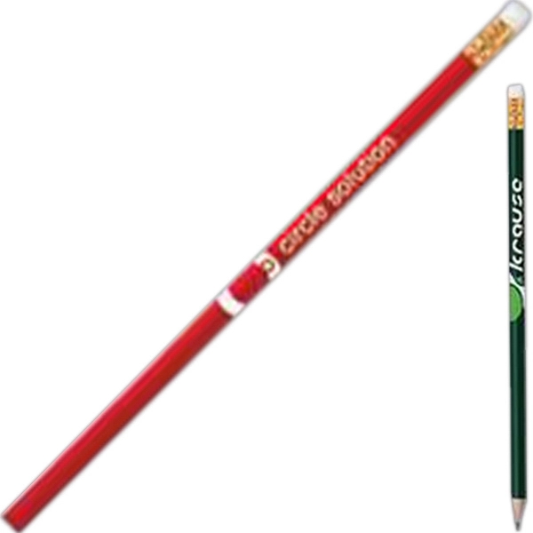 Wooden pencil with a gold ferrule, white eraser and number 2... from ASI 52493 Ennis Inc