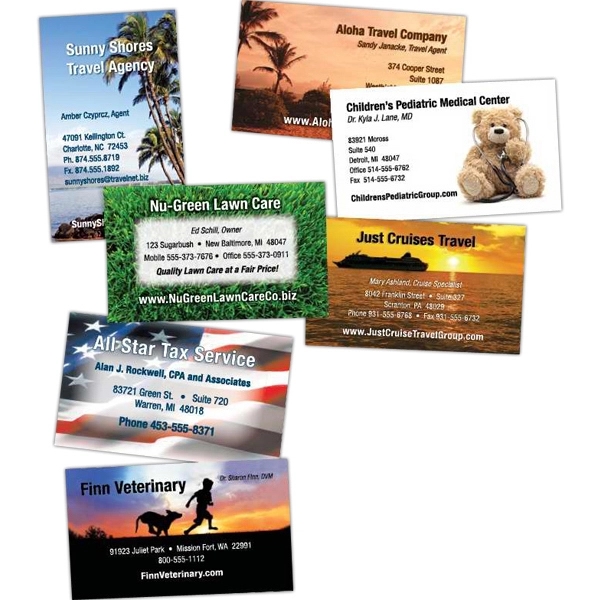 4-Color process digital business cards, 10 pt.... from ASI 52493 Ennis Inc