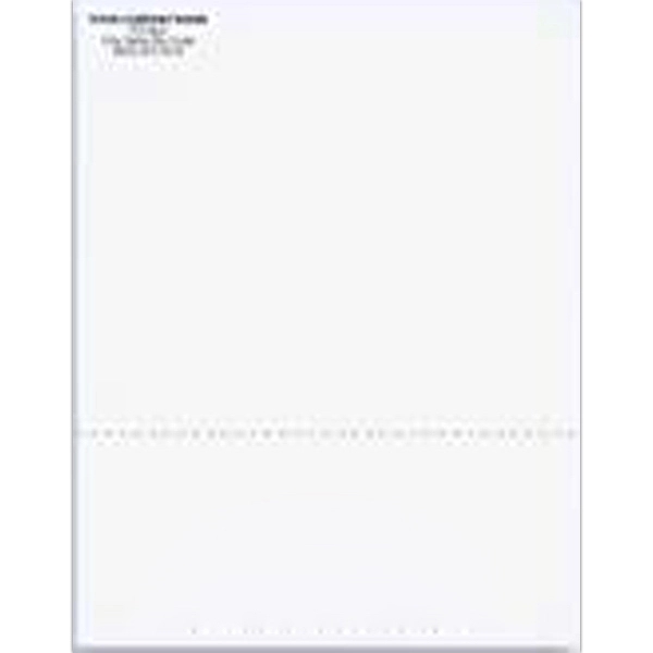 Custom perforated 8 1/2" x 11" stock form, 20 lb. stock.... from ASI 52493 Ennis Inc