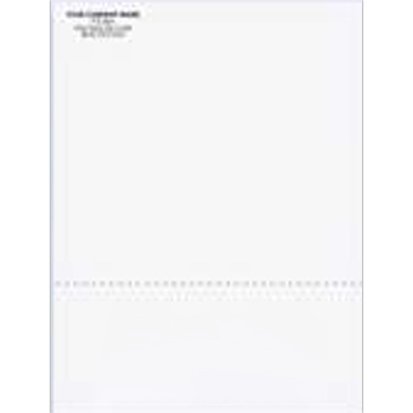 Custom perforated 8 1/2" x 11" stock form, 20 lb. stock.... from ASI 52493 Ennis Inc