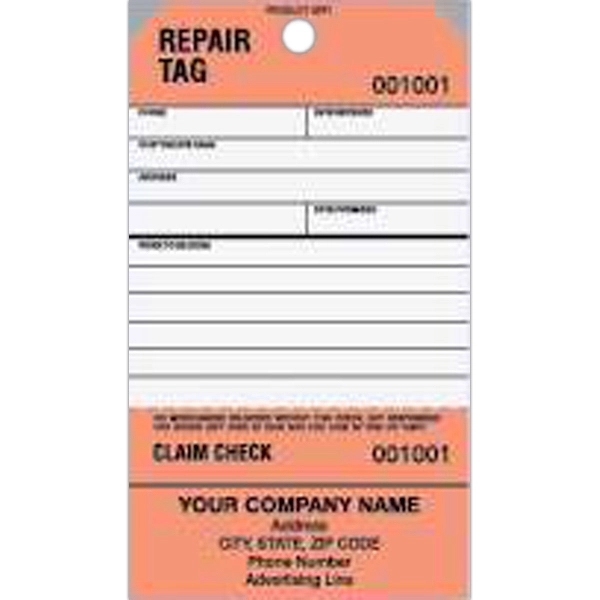 Pre-strung one part repair tag with detachable stub.... from ASI 52493 Ennis Inc