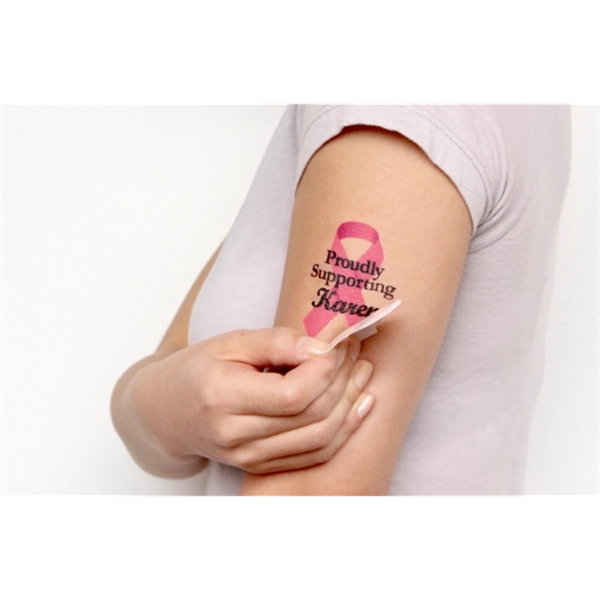 Temporary tattoo easily applied with water.... from ASI 89791 StickerYou / Custom Vinyl Stickers