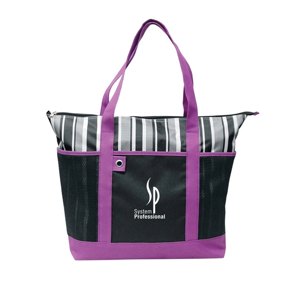 STRIPED TOTE... from ASI 57702 GoodHopeBags, Inc.