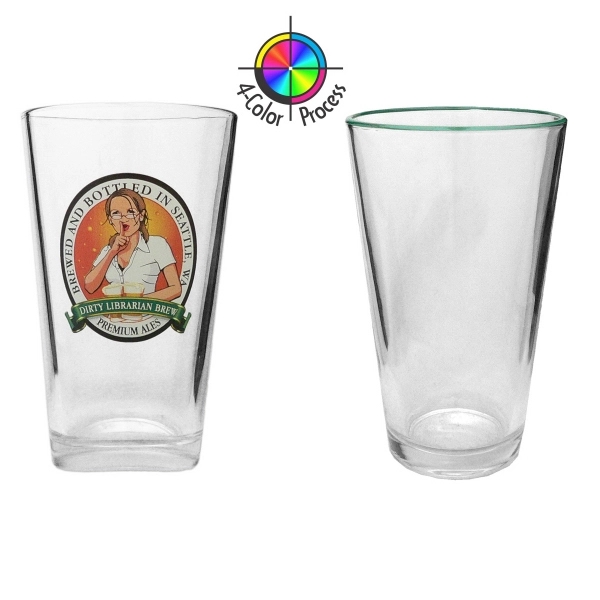 16oz Pint Mixing Glass, four color process... from ASI 80093 Pyrographics / Pyrographics Line