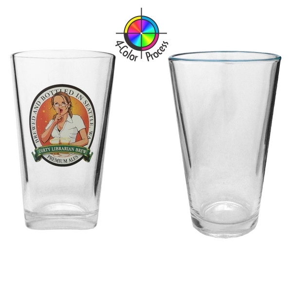 16oz Pint Mixing Glass, four color process... from ASI 80093 Pyrographics / Pyrographics Line