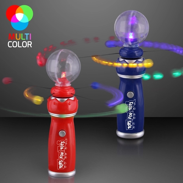 Blank or imprinted. Orbiting LED toy wand with crystal ball.... from ASI 34194 ALightPromos / Alight Promotional Products