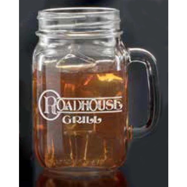 16 oz. glass jar with handle.... from ASI 71920 Moderne Glass Company Inc / Glass America®