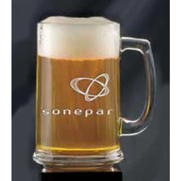 15 oz. glass tankard with a unique bottom design and spacious... from ASI 71920 Moderne Glass Company Inc / Glass America®