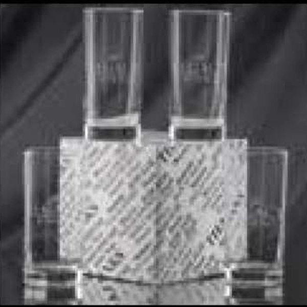 Set of four, 12 oz. beverage glasses with a "Thank You"... from ASI 71920 Moderne Glass Company Inc / Glass America®