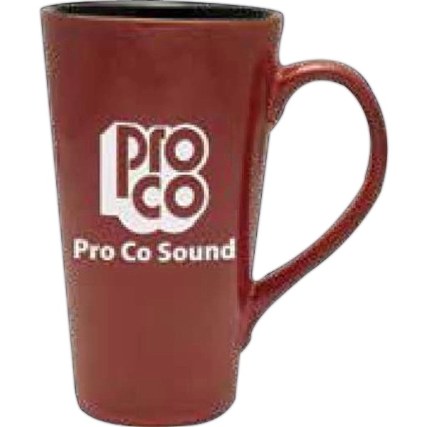 18 oz. ceramic mug offered in multiple colors with reactive glaze.... from ASI 71920 Moderne Glass Company Inc / Glass America®