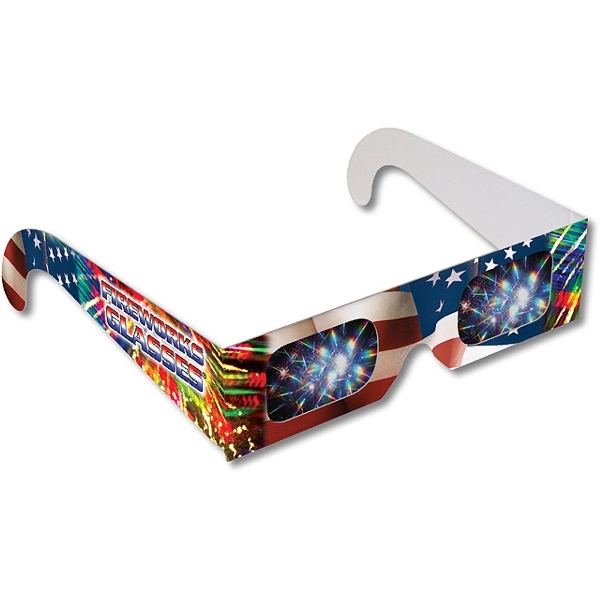 Fireworks Glasses - American Flag #2 - Retail Displays... from ASI 80485 Rainbow Symphony Inc / Rainbow Symphony