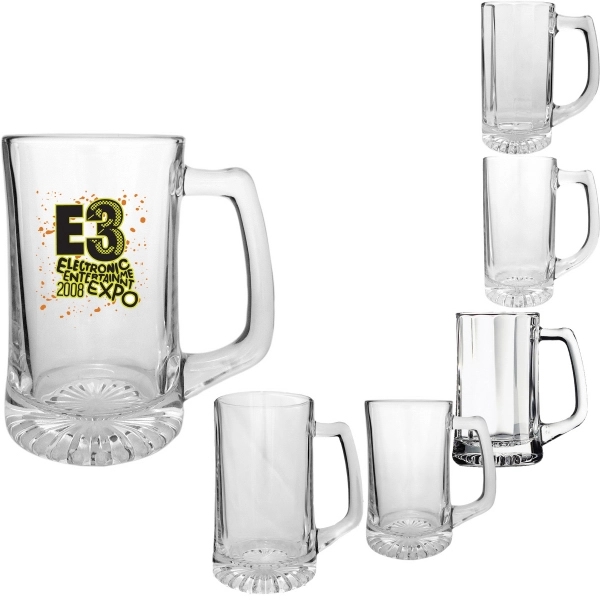 Clear Glass Sport Mugs. Unlimited imprint colors. Available in 13oz, 15oz,... from ASI 80093 Pyrographics / Pyrographics Line