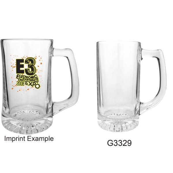 Clear Glass Sport Mugs. Unlimited imprint colors. Available in 13oz, 15oz,... from ASI 80093 Pyrographics / Pyrographics Line