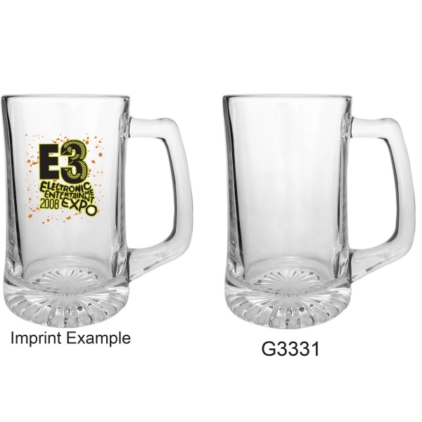 Clear Glass Sport Mugs. Unlimited imprint colors. Available in 13oz, 15oz,... from ASI 80093 Pyrographics / Pyrographics Line