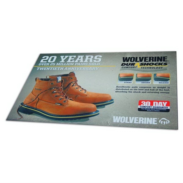 Full-color needle punch polyester floor mat, with full-bleed imprint... from ASI 35750 PromoMatting by Americo