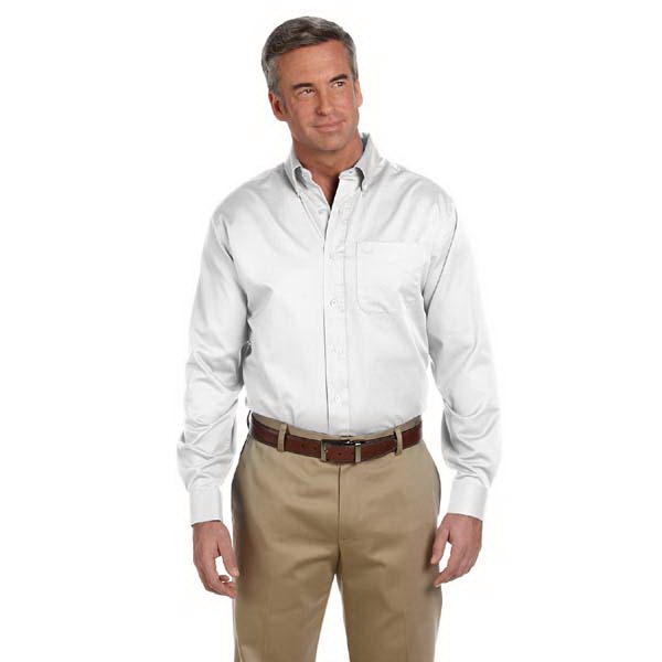Men's Pima Advantage (TM) twill shirt with back center pleat.... from ASI 34063 alphabroder / alphabroder