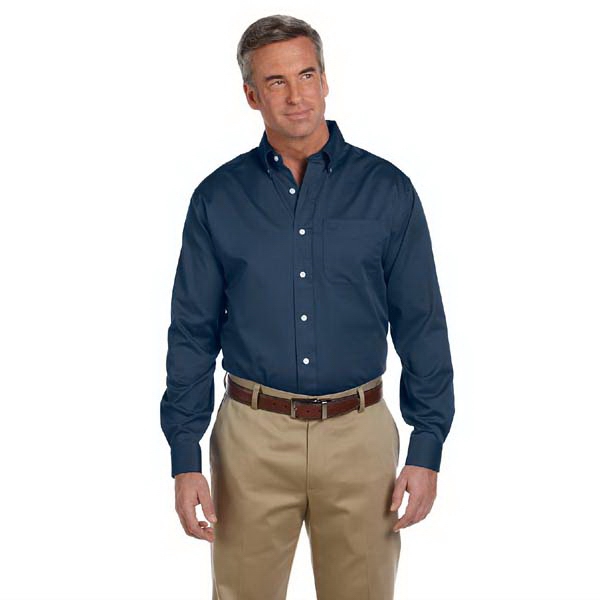 Men's Pima Advantage (TM) twill shirt with back center pleat.... from ASI 34063 alphabroder / alphabroder
